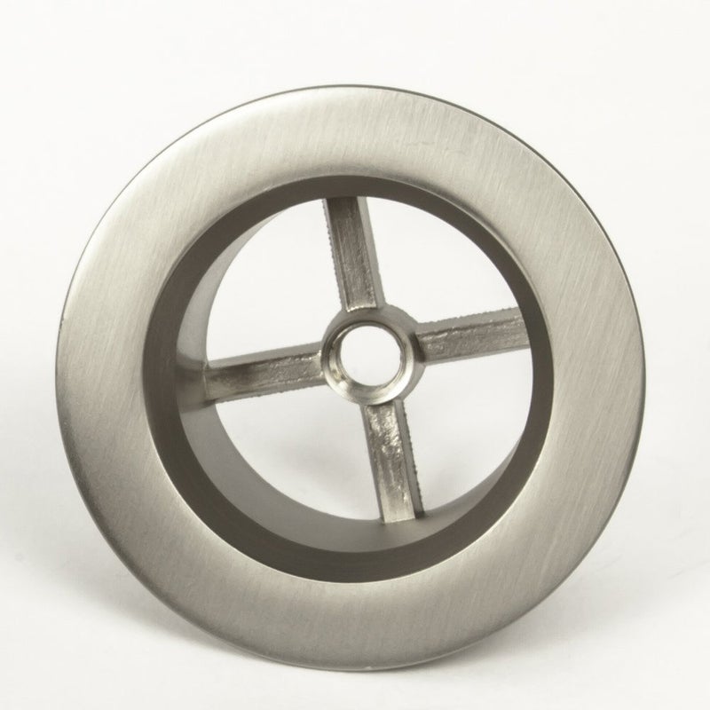 PermaFLOW PF WaterWorks PF0971-BN Toe Touch (Tip Toe or Foot Act.) Bath Tub Drain Assly (Coarse Drain 11.5 TPI + Stopper + Two (2) Hole Face Plate - FREE Hair Catcher/Strainer - Eliminate Clogs Brushed Nickel - Image 3